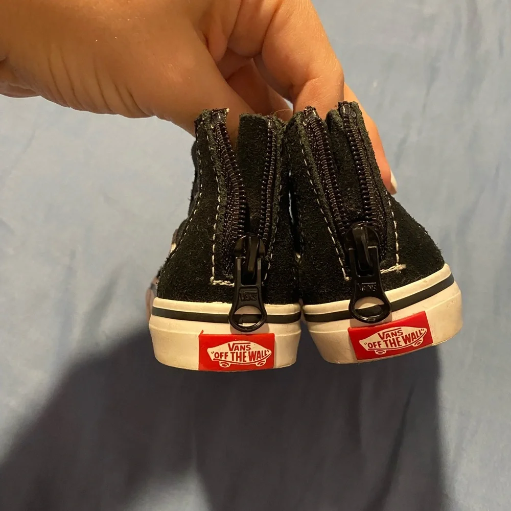 Vans Black and White Kids' High-Tops